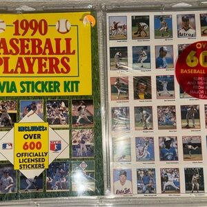 1990 Baseball Players Trivia Sticker Kit